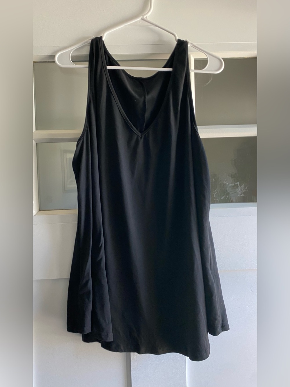 Simple Black V-Neck Tank
